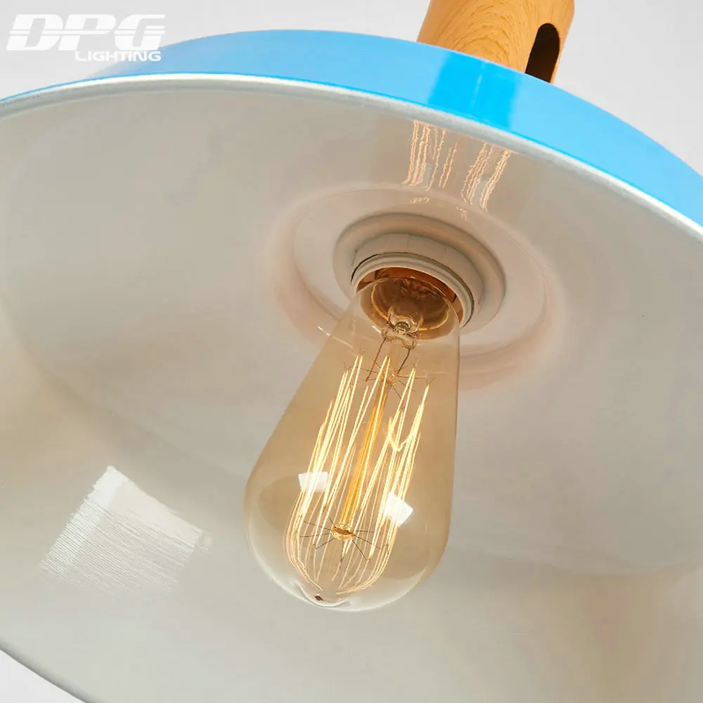 D 26 36 46 см современный деревянный алюминиевый винтажный промышленный подвесной