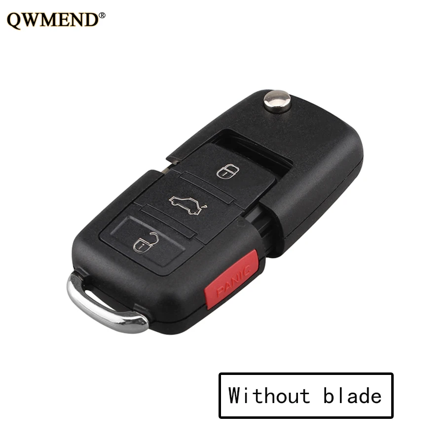 QWMEND 2 3 4 кнопки дистанционного ключа оболочки для SKODA Seat VW ЭОС Гольф плюс Джетта