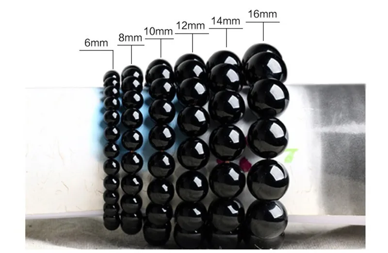 Браслет Yanting из натурального черного оникса ювелирные изделия для женщин и