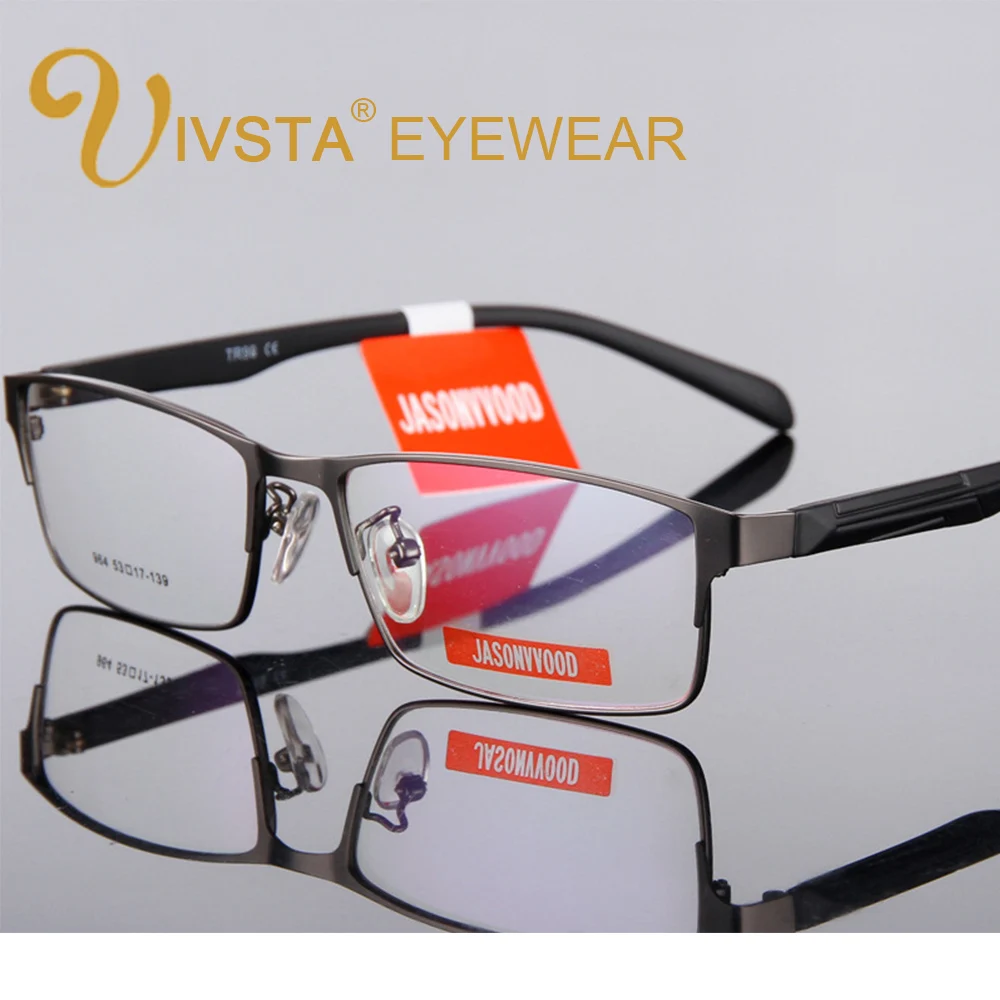 

IVSTA Spectacle Frame Eyeglasses Optical Glasses Men reading Square Rectangle Male myopia custom Prescription Alloy Metal TR90