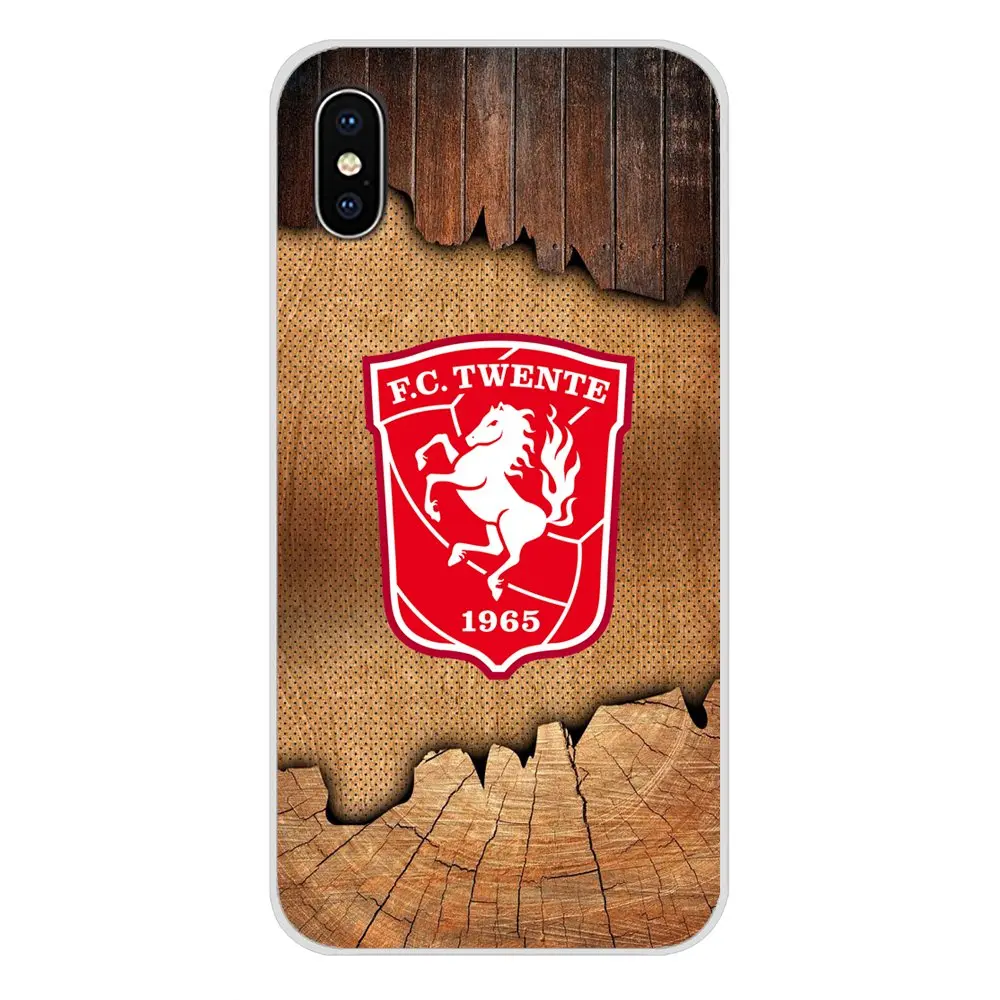 FC Twente Футбол Логотип аниматия аксессуары кожаный чехол для Apple iPhone X XR XS MAX 4 4S 5 5S 5C SE