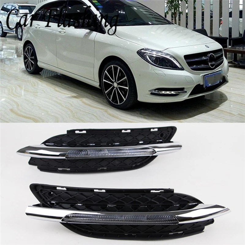 Автомобильная проблесковая 1 Набор для Mercedes Benz B200 W246 B180 2011 2014 светодиодный DRL