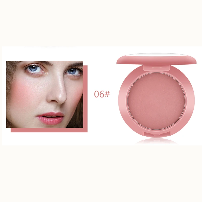 06 MISS ROSE Peach Запеченные Румяна текстура Румяна Палитра стойкая матовая Румяна для лица Контур Макияж Профессиональная Косметика для щек бронзатор - Цвет: 06