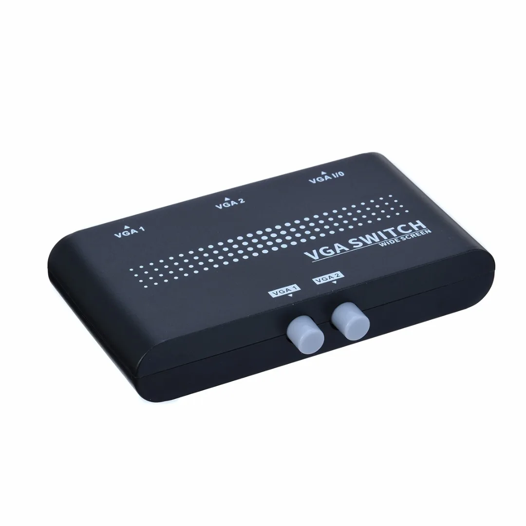 Новое поступление 1 шт. 2 в 1 выход VGA/SVGA ручной переключатель мини 2 порта VGA селектор коробка для ЖК-ПК