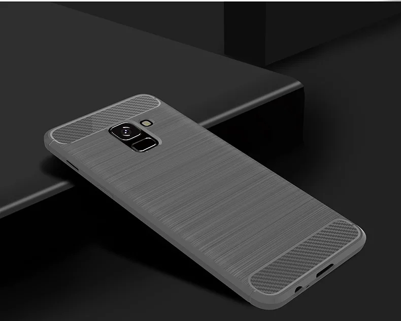 HR чехол для Samsung Galaxy A5 2018 из углеродного волокна задняя крышка A7 Ударопрочный
