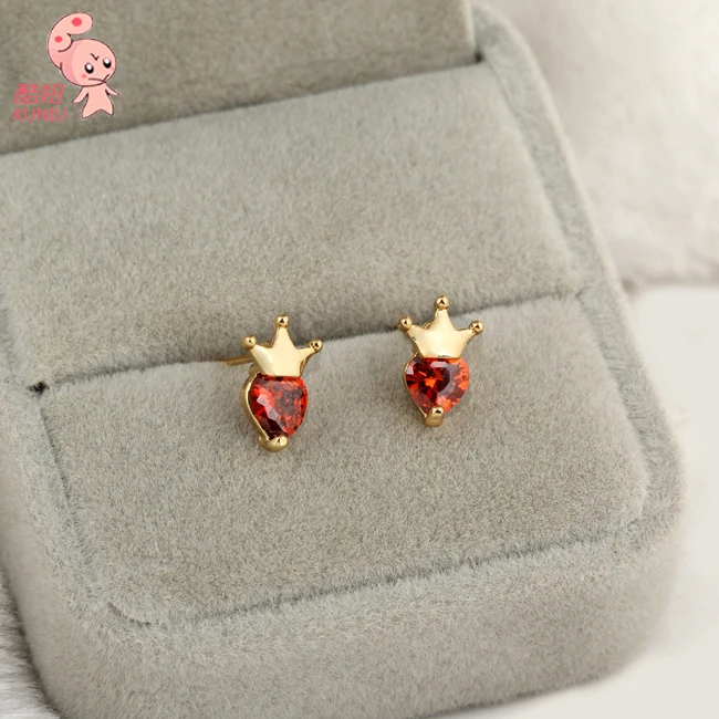 Высококачественные супер блестящие серьги в форме короны Кордата женские с