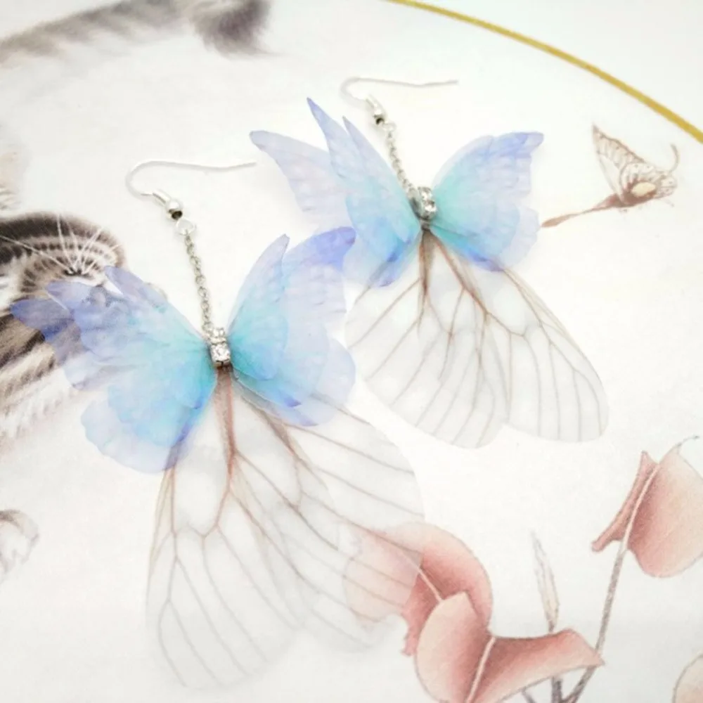 1 пара женской обуви модные ручной работы со стразами красочные 3D пряжа Бабочка