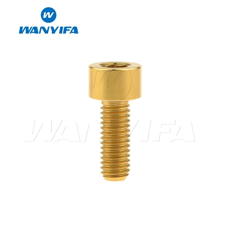 Wanifa Винт С Титановым болтом M5x10 12 16 18 20 25 30 35 40 45 50 55 60 мм Шестигранная клейкая