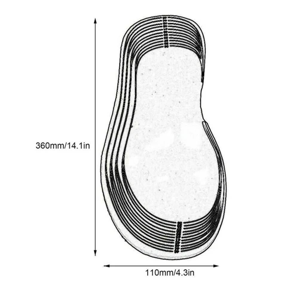 1 пара катаных стельки для обуви из углеродного волокна с питанием от