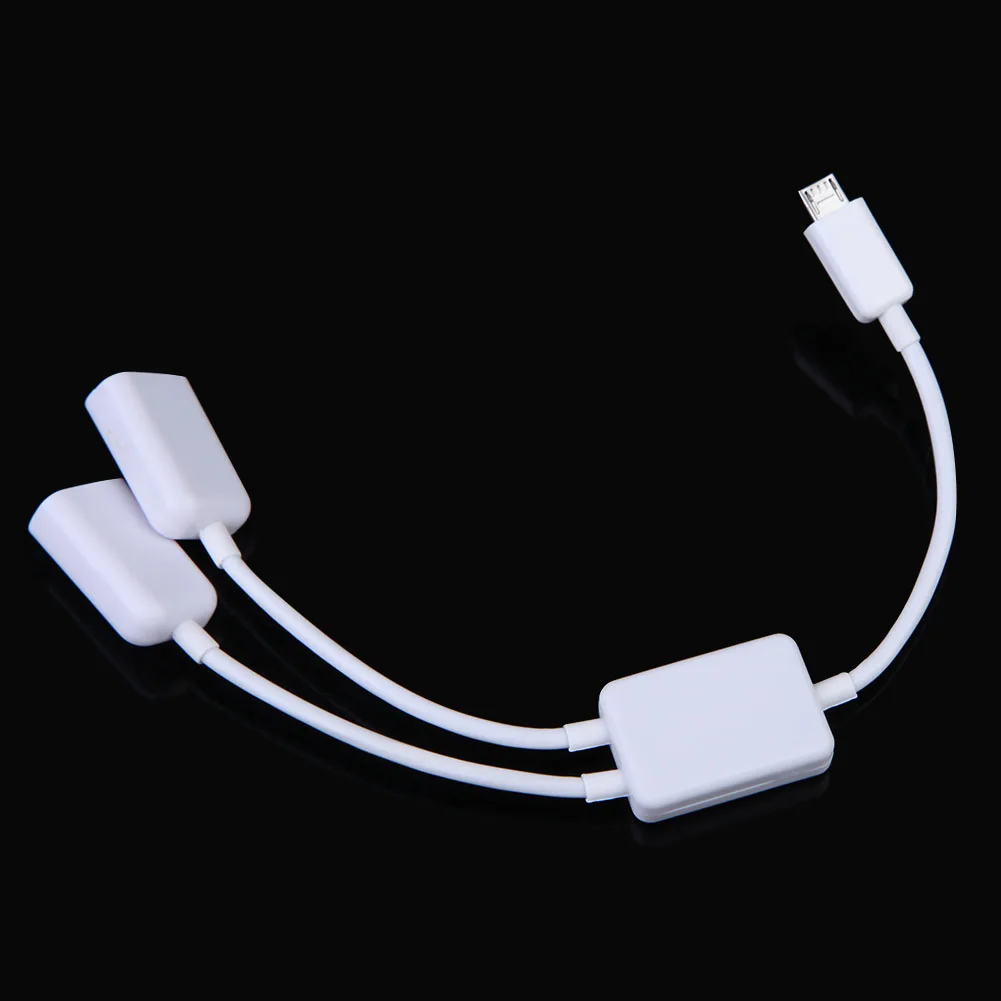OTG кабель Micro USB хост Male 2x Тип Dual Женский адаптер конвертер концентратор для Android