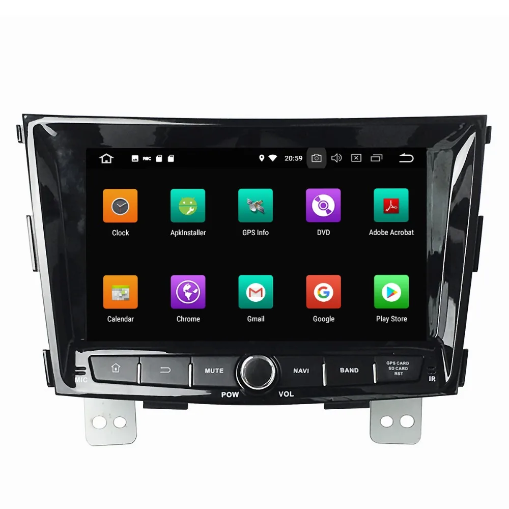 Автомобильный DVD-плеер Aotsr Android 8 0 7 1 С GPS-навигацией для Ssangyong Tivolan 2014