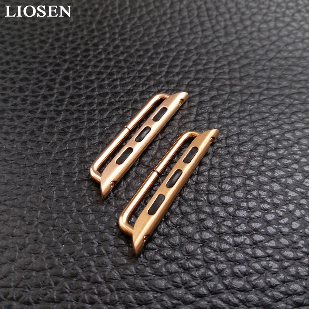 Фото Аксессуары для часов LIOSEN, 4 цвета, соединитель ремешка из нержавеющей стали для Apple Watch, 38 мм 42 мм №5