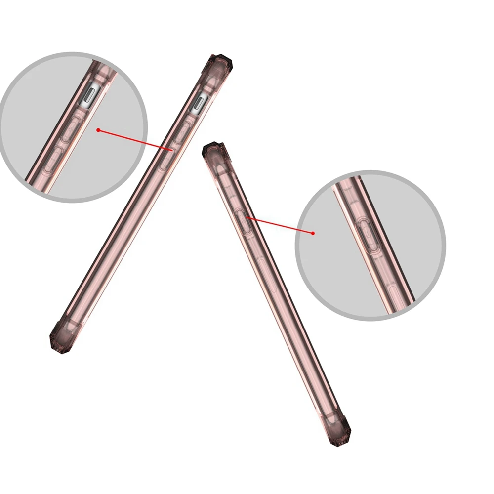 Мягкий бампер прозрачный жесткий чехол для iPhone 11 Pro Max XR Xs X SE 2020 защитный