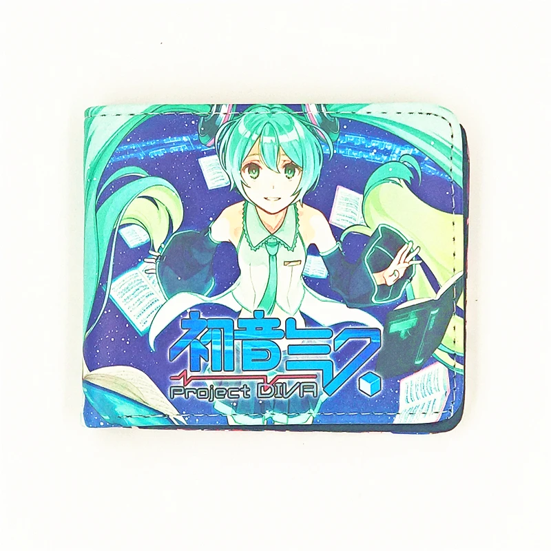 Милые женские персонализированные Короткие Кошельки skura сумочки Hatsune Miku женская
