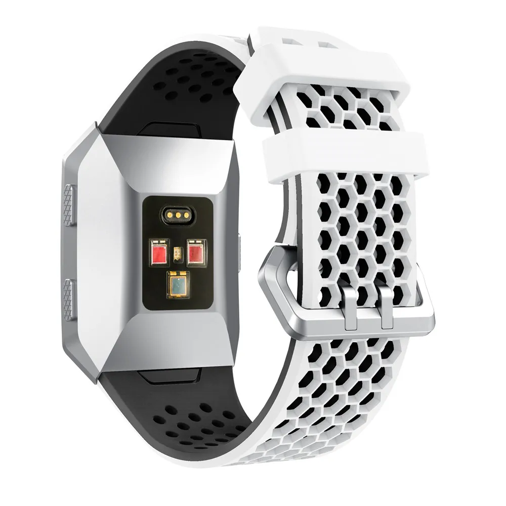 QFKJ-Ionic Сменные ремешки для часов для Fitbit ionic дышащие регулируемые ремешки для Fitbit ionic умные аксессуары большие маленькие браслеты - Цвет: QFKJ-Ionic