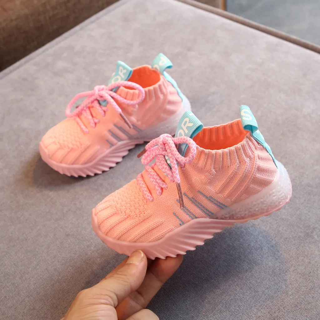 Новинка 2019 детская обувь яркая для девочек и мальчиков светящаяся Спортивная со