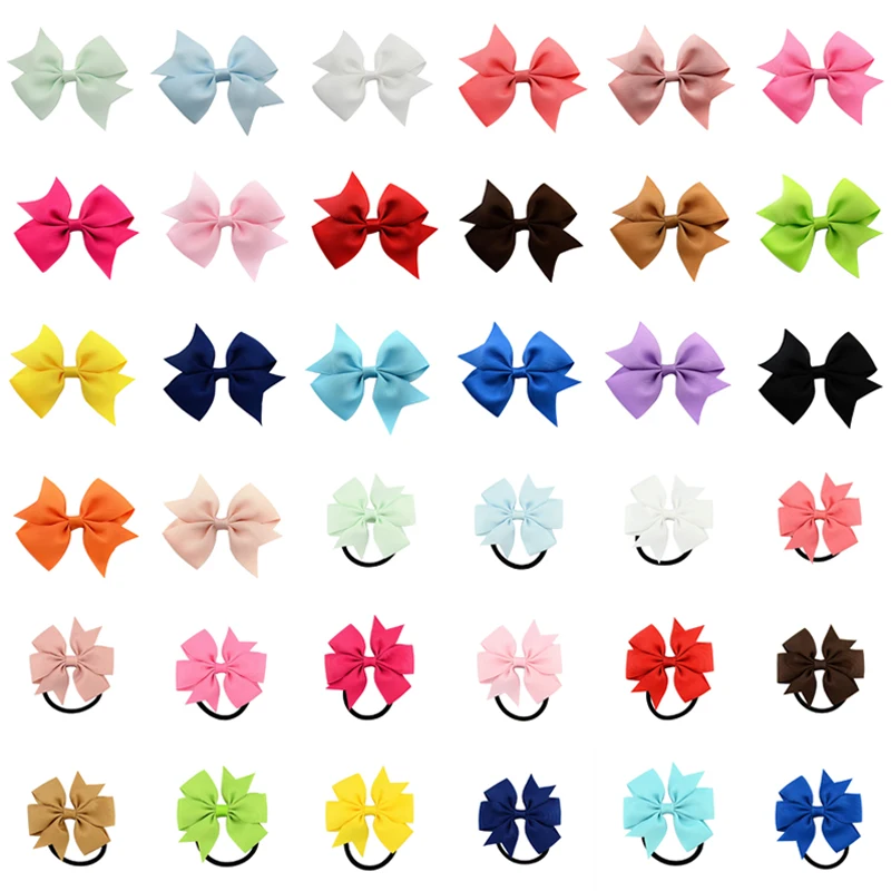 Милая Лента бант заколка для детей волос резинка хвоста девочек эластичные