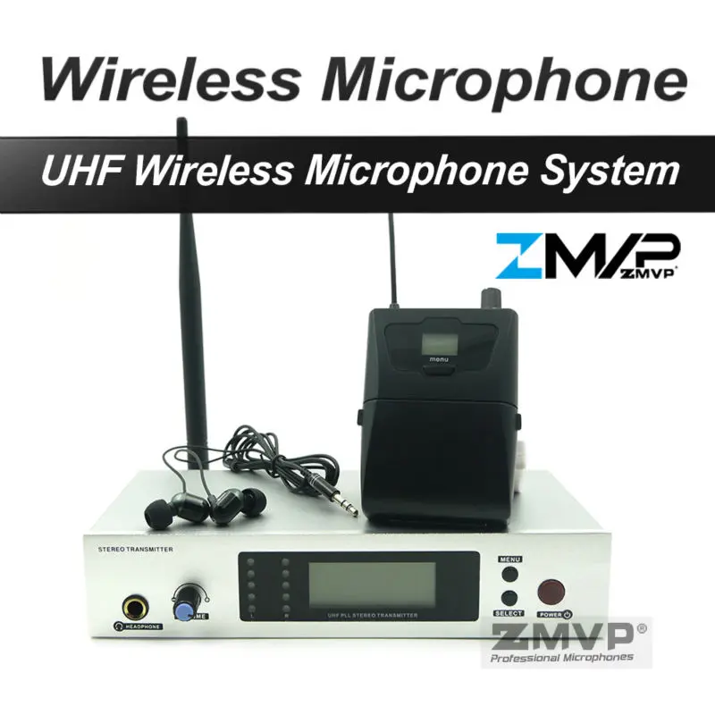 Профессиональный стереомонитор ZMVP 300II IEM G2 беспроводная система с трансмиттером