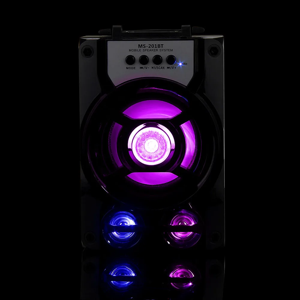 Беспроводная Портативная мультимедийная Колонка HIPERDEL C328 светодиодная Bluetooth