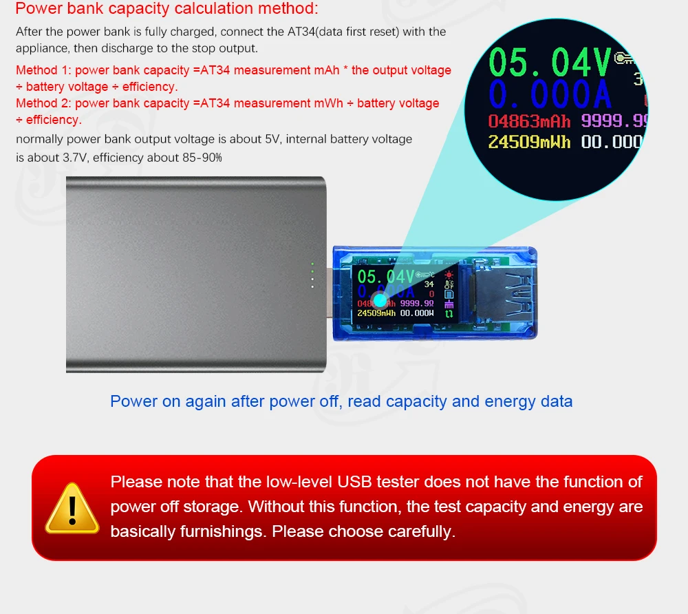 AT34 USB 3,0 тестер напряжения тока ЖК-дисплей USB зарядное устройство Тестер измеритель мощности мобильный детектор батареи Скидка 40