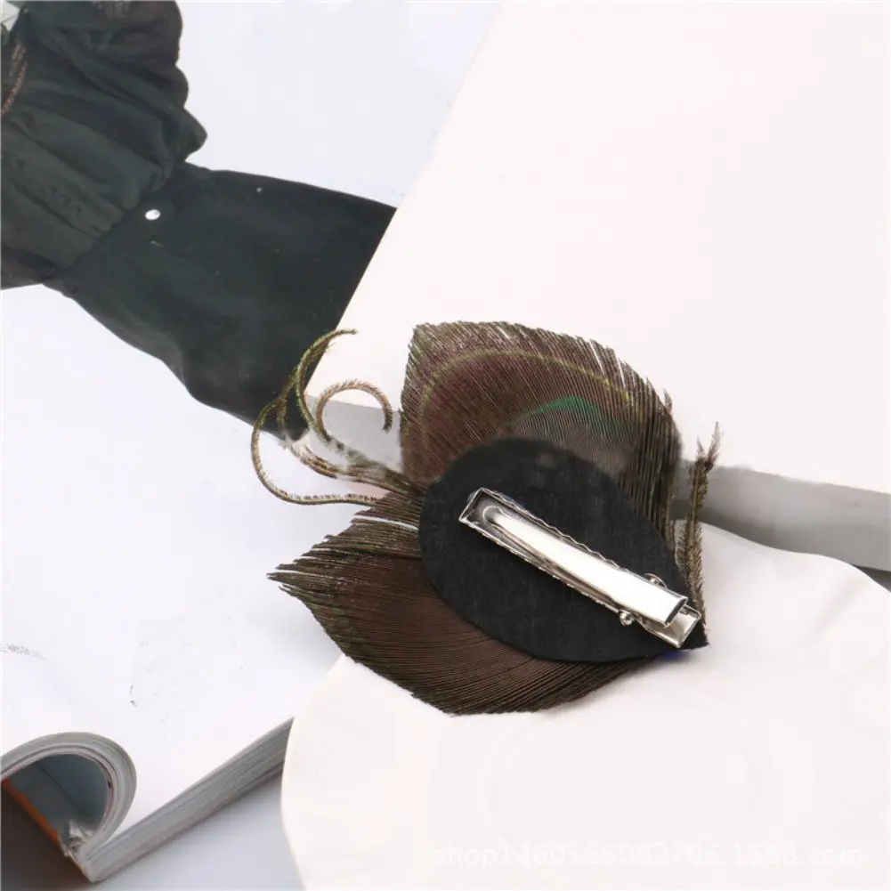 1 пар/уп. ретро перо павлина украшения для волос вечеринки заколки женские