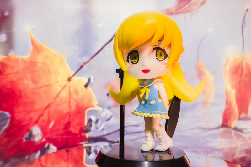 Японская Оригинальная фигурка аниме 10 см кавайная Q version Oshino Shinobu Коллекционная