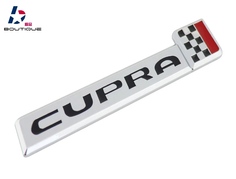 Хромированный автомобильный значок-эмблема CUPRA Raceflag для Leon 5F Ibiza 6J | Автомобили и