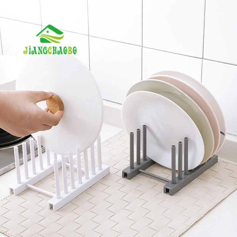 Пластиковый стеллаж для чаш и сковородок JiangChaoBo кухонные принадлежности