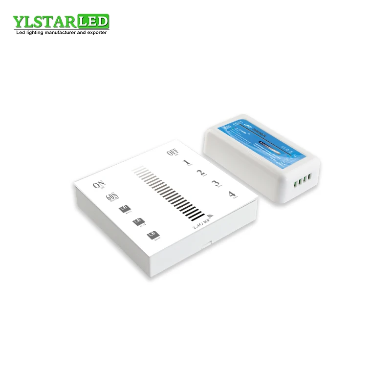 YLSTAR Бесплатная доставка Новый 12 24V 2 4G RF 4 зоны настенный сенсорный пульт