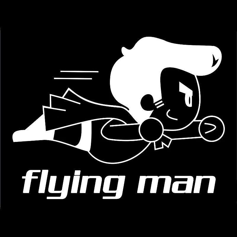 2-я половинная цена летающий человек забавная наклейка на машину мотоцикл