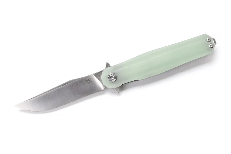 Tender green CH 3505 Флиппер шарикоподшипник складные ножи D2 лезвие G10 ручка на открытом воздухе Выживание Тактический фонарь для кемпинга, охоты, Карманные Ножи EDC инструменты - Цвет: Tender green