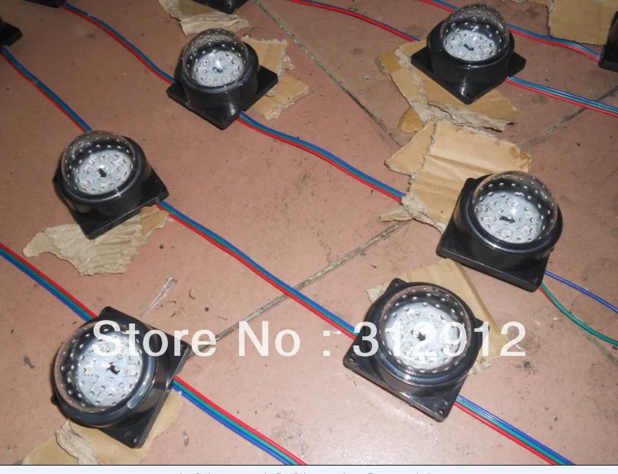 

DC12V WS2811 pixel module, with 6pcs 5050 RGB SMD LED,50mm diameter,20pcs a string