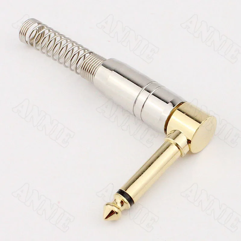 5 шт./лот Медный позолоченный 6 35 Прямоугольный штекер высококачественные стерео