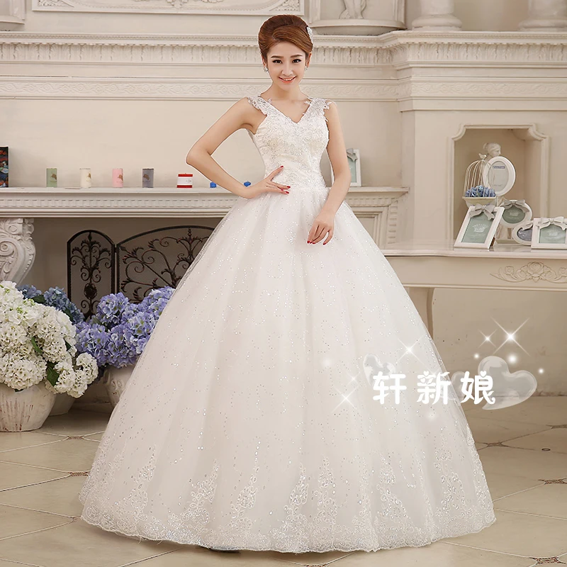 Романтические Кружева Свадебные Платья Очаровательная Женщина V Шеи Sheer Рукавов