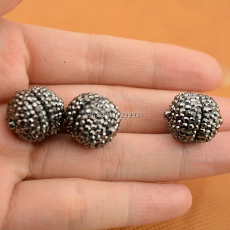 

DIY 15MM Round Shape Pave Rhinestone Crystal Magnetic Clasp Jewelry Making 15pcs/lot ~ Key Chains