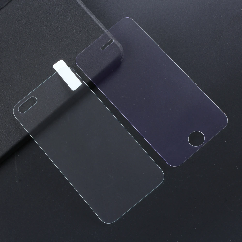 Anti Blue light 2 шт. = 1 Фронтальная+ 1 задняя закаленное Стекло пленка для Apple iPhone 4 4S 5 5S Стекло Экран протектор всего тела заставка защитное стекло на айфон 5s SE 9H - Цвет: Anti Blue light