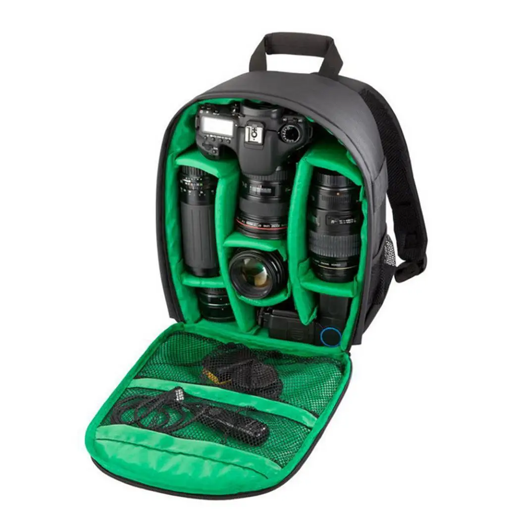 Camera Bag Waterproof Shockproof DSLR Zipper Solid Outdoor Other Accessories Square Backpack | Электроника