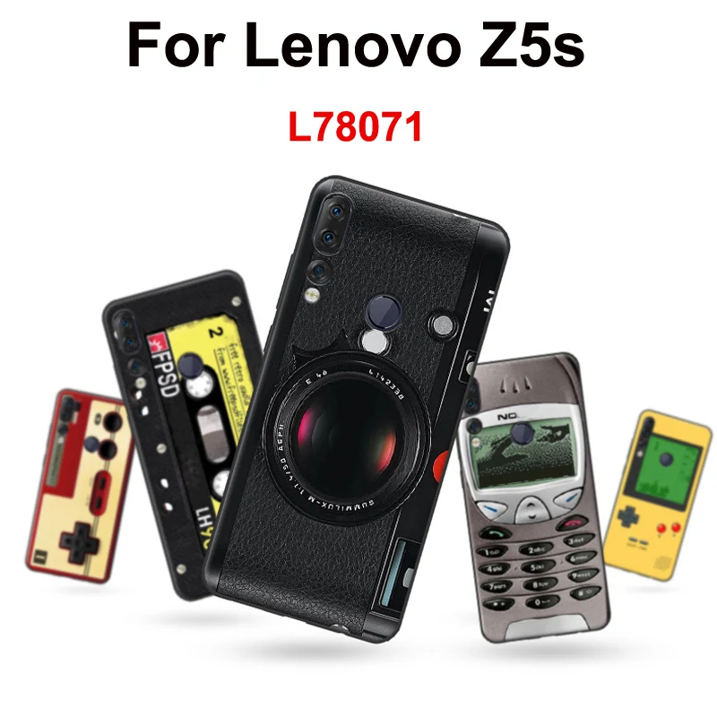 Силиконовый чехол для lenovo Z5s чехол lenovo Z5s крышка Ретро мягкий чехол для телефона для lenovo L78071 защитная оболочка Z5S корпус