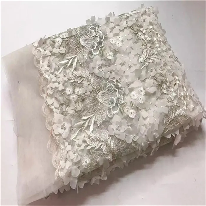 Jy180 Новые популярные 3d Кружево Ткань для Свадебные платья Высокое качество
