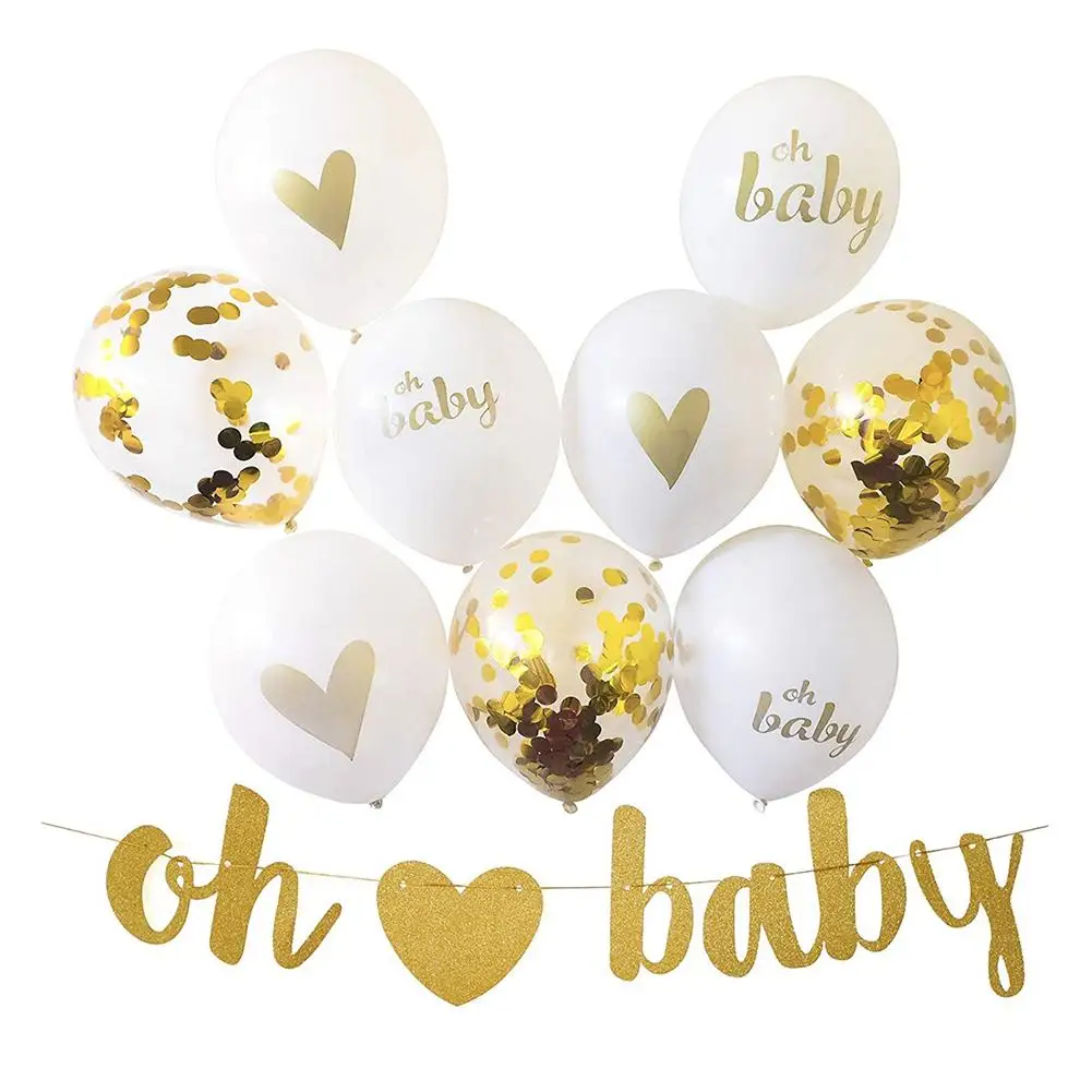 

Новое поступление 2018, 12-дюймовый надувной шар Oh Baby с принтом сердца, набор воздушных шаров, реквизит для вечеринки, дня рождения