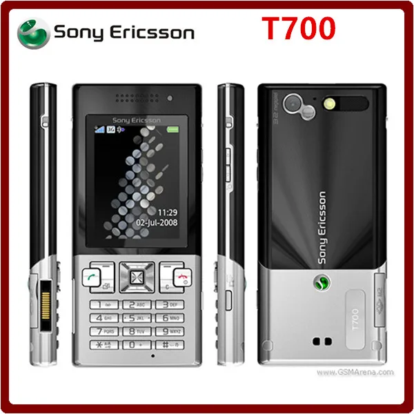 T700 sony Ericsson T700 fm-радио Bluetooth GSM 3g разблокированный отремонтированный мобильный телефон