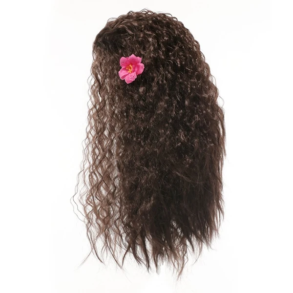 Moana Wig Девушки Принцесса Эльза одеваются парик детей Жасмин Косплей парики Моана Ариэль костюм аксессуары Рапунцель косы Хэллоуин Вечерние - Цвет: Moana Wig