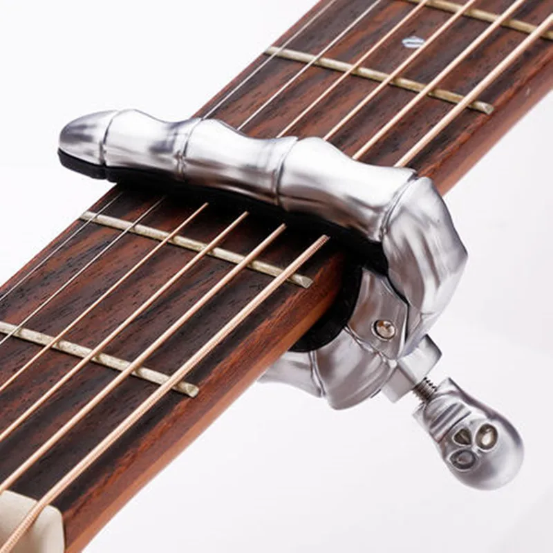 

ZONAEL Acoustic Guitar Capo Quick Change Key Guitar Capo Tuner for Electric Guitar Parts Bass Ukulele Chromatic Rock character