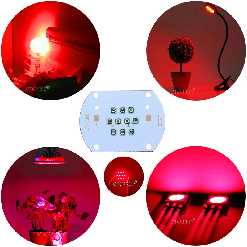 Hydroponice CREE 30W COB led grow light chip XPE Royal Blue 450nm Deep Red 660nm for Indoor Plant Seedling Grow and Flower|Подвесные