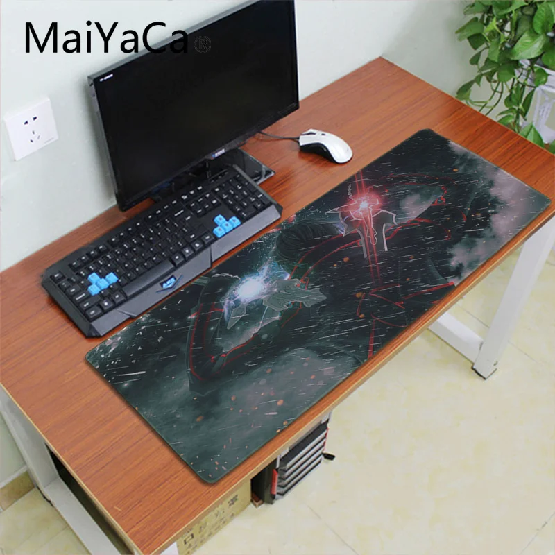 Maiyaca Аниме САО меч асуны арт онлайн мышь настольный коврик для мыши игровой коврик для мыши для ПК ноутбука большой коврик для мыши геймер Настольный коврик - Цвет: Lock Edge 30x80cm