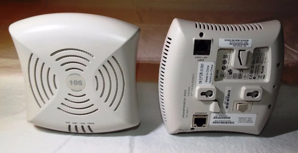 Aruba Networkworks AP-105 IAP-105 AP-135 Беспроводная точка доступа Wi-Fi PoE без кронштейнов Б/у |