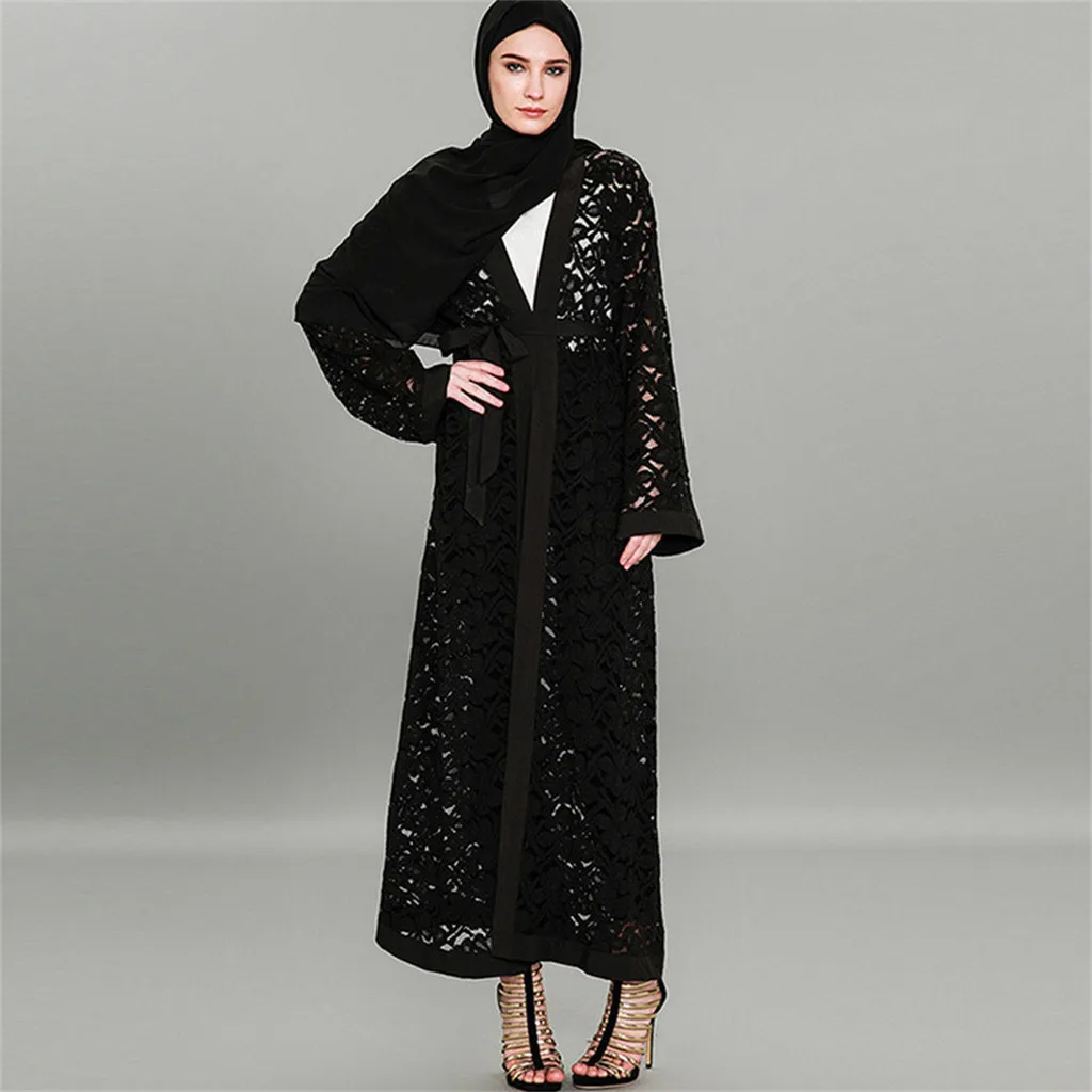 2019New женское этническое платье Исламская мусульманская абайя Ближний Восток