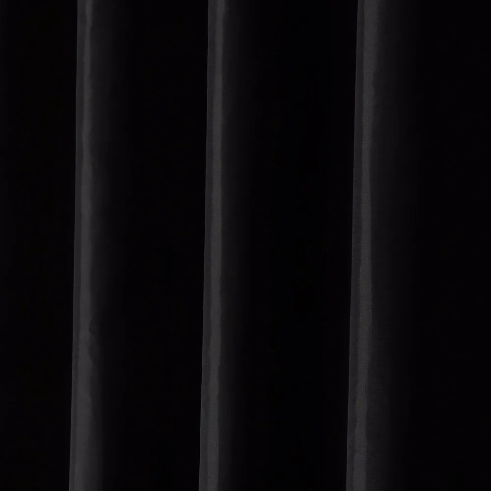 Однотонная черная дизайнерская водоотталкивающая ткань без плесени занавески