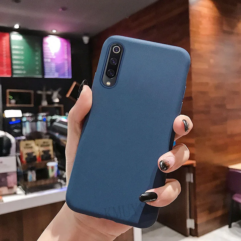 Dark blue Силиконовый чехол для Xiaomi mi A2 8 lite mi 9 SE 6X 5X A1 Pocophone F1 Red mi 7 Note 5 6 iPad Pro 6A Note7 Pro Чехол Мягкий ТПУ, конфетный чехол для телефона - Цвет: Dark blue