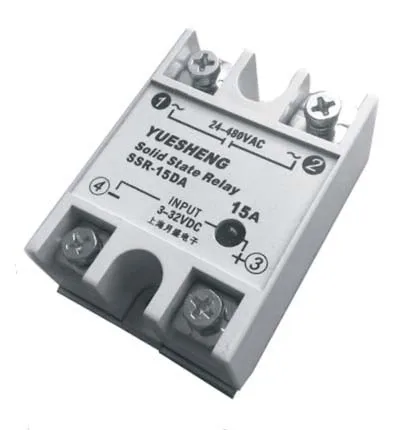 

Single-phase AC solid-state relay DC-controlled AC SSR-15DA, single-phase 15A
